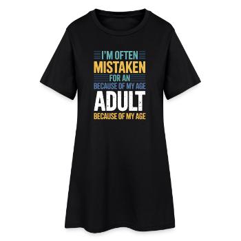 Dire que les jeunes ont l’air vieux Humour Cadeau drôle - Robe T-shirt Femme - noir - Devant