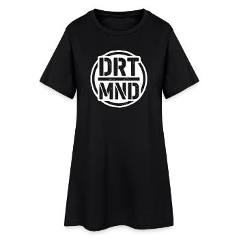 DRTMND, Dortmund Street Art Ruhrgebiet Shirt, Cap - Frauen T-Shirt-Kleid - Schwarz - Vorne