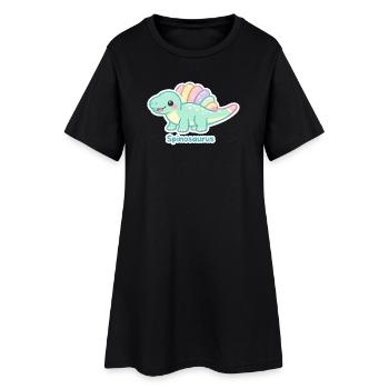 Autocollant Spinosaurus pastel - Robe T-shirt Femme - noir - Devant