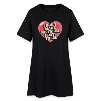 Je ne fais pas d’erreurs, je sors avec eux, ex-petit ami qui sort avec eux - Robe T-shirt Femme - noir - Devant