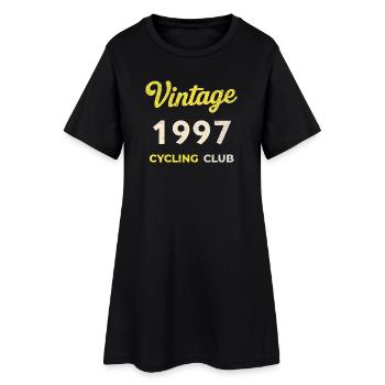 Millésime 1997 – Année de naissance rétro du Cycling Club - Robe T-shirt Femme - noir - Devant