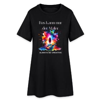 Maler Geschenk - Lustiger Maler Spruch  - Frauen T-Shirt-Kleid - Schwarz - Vorne