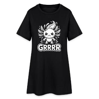 Grump Axolotl - Robe T-shirt Femme - noir - Devant