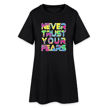 Never Fears W - Robe T-shirt Femme - noir - Devant