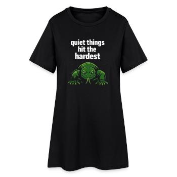 Amant du dragon de Komodo - Robe T-shirt Femme - noir - Devant