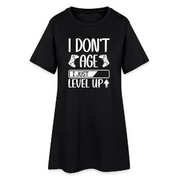 Je ne vieillis pas, je fais juste monter de niveau des citations drôles de jeu vidéo - Robe T-shirt Femme - noir - Devant
