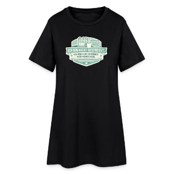 Ich bin nicht gestresst – Umgeben von Menschen - Frauen T-Shirt-Kleid - Schwarz - Vorne