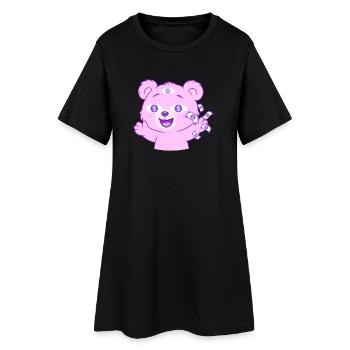 Toussou d’argent - Robe T-shirt Femme - noir - Devant