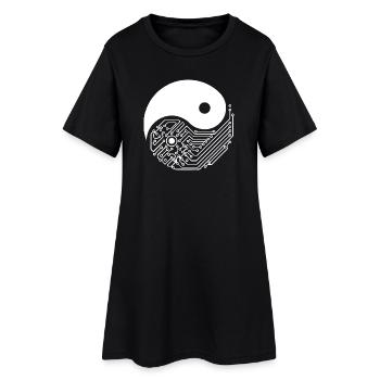 Machine Learning Deep Learning and AI ML Engineer - Women’s T-Shirt Dress - black - Front