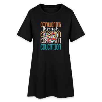 Geschenke für ESE-Lehrer - Frauen T-Shirt-Kleid - Schwarz - Vorne