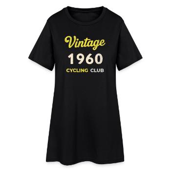 Millésime 1960 – Année de naissance rétro du Cycling Club - Robe T-shirt Femme - noir - Devant