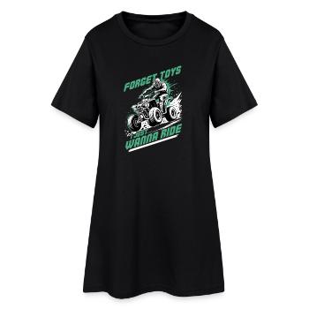 Quad ATV Garçons Hommes Quad Wheeler - Robe T-shirt Femme - noir - Devant