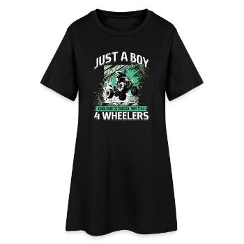 Quad ATV Garçons Hommes Quad Wheeler - Robe T-shirt Femme - noir - Devant