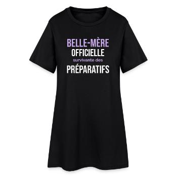 Belle-Mère Officielle — Survivante des Préparatifs - Robe T-shirt Femme - noir - Devant