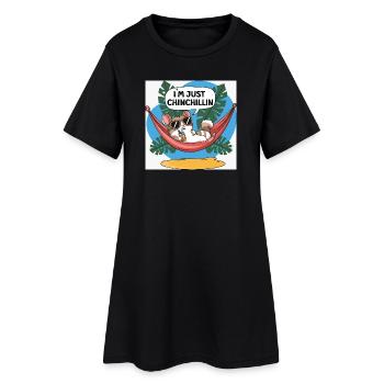 Chinchillin Hamac Tropical Chill - Robe T-shirt Femme - noir - Devant