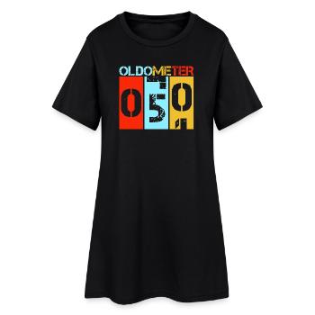 50e anniversaire de l’Oldometer 50 Vintage Retro - Robe T-shirt Femme - noir - Devant
