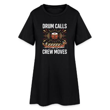 Équipe de pagayeurs du Dragon Boat Club Cadeau de bateaux Dragon - Robe T-shirt Femme - noir - Devant