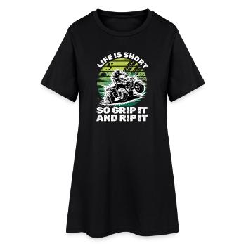 Quad ATV Garçons Hommes Quad Wheeler - Robe T-shirt Femme - noir - Devant