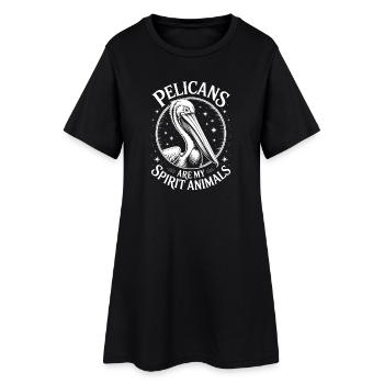 Pelican Sayings Pelicans Funny Pelican Gift - Women’s T-Shirt Dress - black - Front