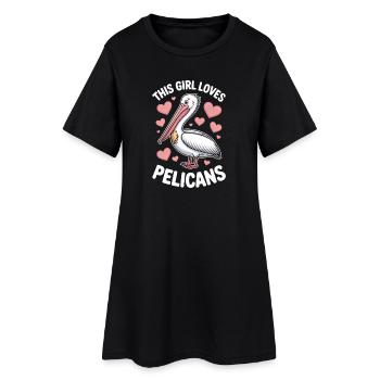 Pelican Sayings Pelicans Funny Pelican Gift - Women’s T-Shirt Dress - black - Front