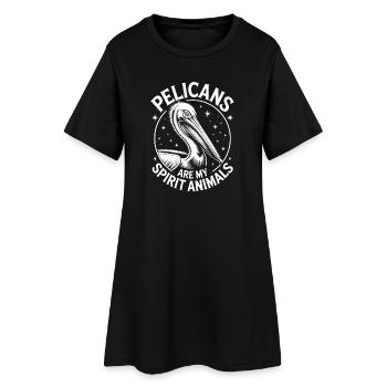 Pelican Sayings Pelicans Funny Pelican Gift - Women’s T-Shirt Dress - black - Front