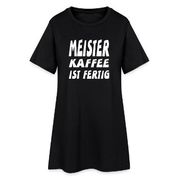 Meister - Frauen T-Shirt-Kleid - Schwarz - Vorne