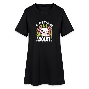 My Spirit Animal Axolotl - Robe T-shirt Femme - noir - Devant
