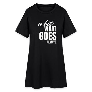 Un bisserl wos gäht oiwei. - Robe T-shirt Femme - noir - Devant