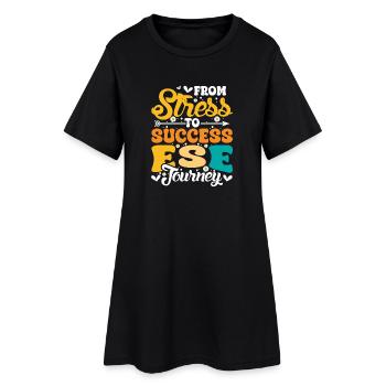 Geschenke für ESE-Lehrer - Frauen T-Shirt-Kleid - Schwarz - Vorne