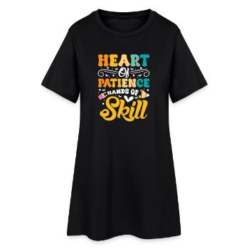 Geschenke für ESE-Lehrer - Frauen T-Shirt-Kleid - Schwarz - Vorne