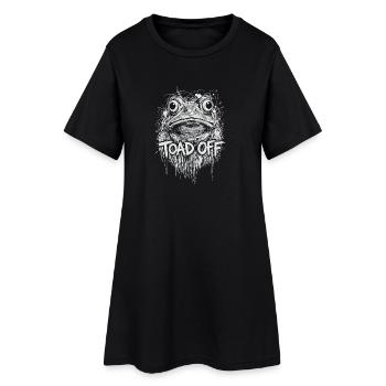 Toad Off Internet Meme Frog - Women’s T-Shirt Dress - black - Front