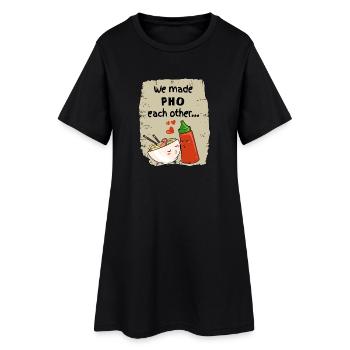 Asia Noodles Sriracha Love - Robe T-shirt Femme - noir - Devant