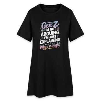 Gen Z Law: Explaining with humor - Women’s T-Shirt Dress - black - Front