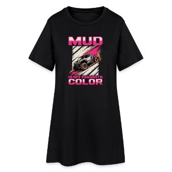 UTV Fille tout-terrain Femme 4 roues côte à côte - Robe T-shirt Femme - noir - Devant