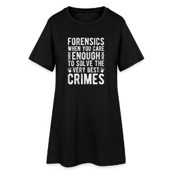 Analyste médico-légal suffit pour résoudre les meilleurs crimes - Robe T-shirt Femme - noir - Devant