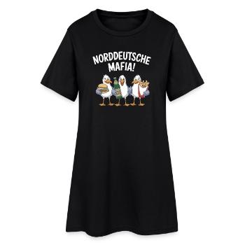Mafia nord-allemande, mouettes, Burgers, frites, bière - Robe T-shirt Femme - noir - Devant