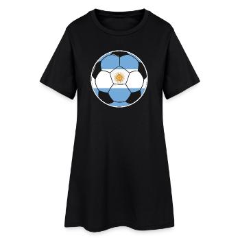 Football - Équipe Argentine - Robe T-shirt Femme - noir - Devant