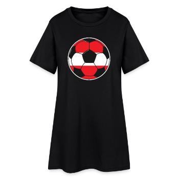 Football - Équipe d’Autriche - Robe T-shirt Femme - noir - Devant