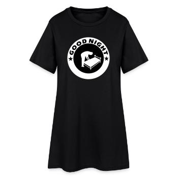 Bonne nuit Bonne nuit - Robe T-shirt Femme - noir - Devant