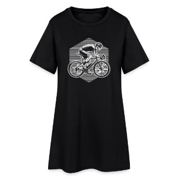 Idée cadeau pour un vélo de route avec vélo de route - Robe T-shirt Femme - noir - Devant