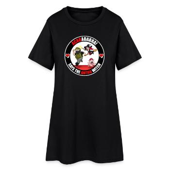 Die Antifa-Hexe – Grenzschutz - Frauen T-Shirt-Kleid - Schwarz - Vorne