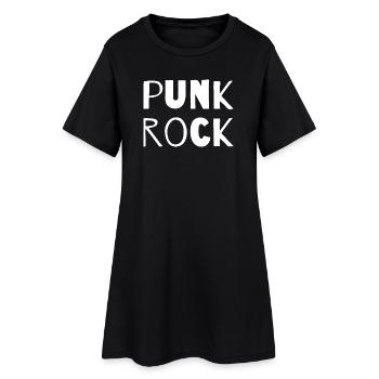 Typographie Punk Rock Bold - Robe T-shirt Femme - noir - Devant