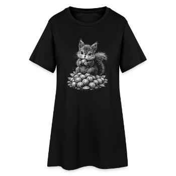 Eichhoernchen - Women’s T-Shirt Dress - black - Front
