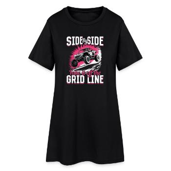 UTV Fille tout-terrain Femme 4 roues côte à côte - Robe T-shirt Femme - noir - Devant
