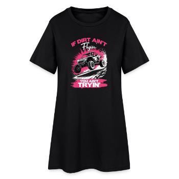 UTV Fille tout-terrain Femme 4 roues côte à côte - Robe T-shirt Femme - noir - Devant