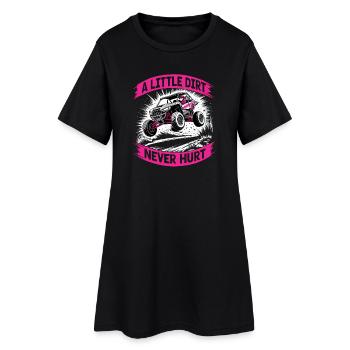 UTV Fille tout-terrain Femme 4 roues côte à côte - Robe T-shirt Femme - noir - Devant