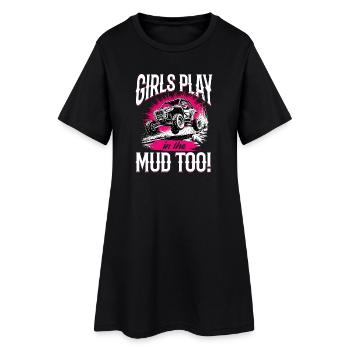 UTV Fille tout-terrain Femme 4 roues côte à côte - Robe T-shirt Femme - noir - Devant