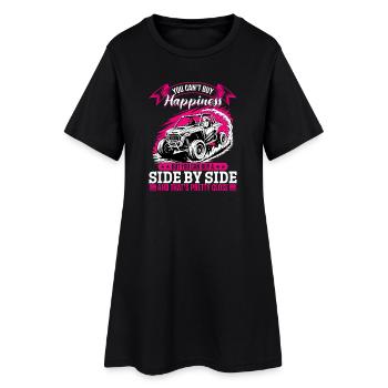 UTV Fille tout-terrain Femme 4 roues côte à côte - Robe T-shirt Femme - noir - Devant