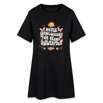 Graphique inspirant de fan papillon - Robe T-shirt Femme - noir - Devant