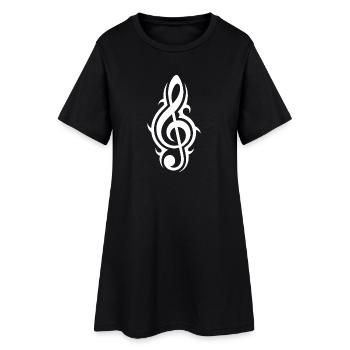 Musique de style tribal Clef amour - Robe T-shirt Femme - noir - Devant